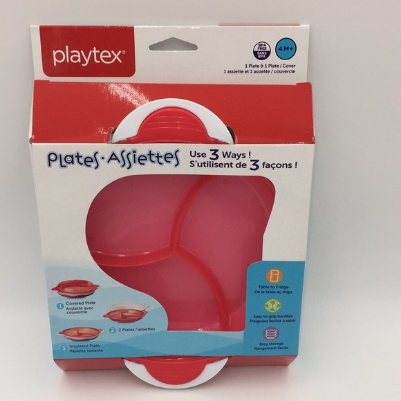 2 Sets Playtex Baby BPA-Free 3-In-1 Plate Toddlers - Picture 2 of 15